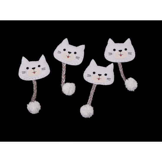Aplikacja / naszywka kotek - White (10 Sztuki) Aplikacja / naszywka kotek - White (10 Sztuki)