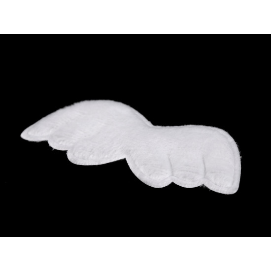 Aplikacja skrzydła / półprodukt do wyrobu aniołka - White (10 Sztuki) Aplikacja skrzydła / półprodukt do wyrobu aniołka - White (10 Sztuki)