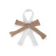 Wedding jute ribbon bow - Natural burlap (10 Pieces) Wedding jute ribbon bow - Natural burlap (10 Pieces)