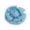 Floare din satin ø6,5 cm - Bleu nu-mă-uita (1 Bucată)
