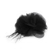 Chiffon flower with feathers, to sew-on, glue-on ø8-9 cm - Red (30 Pieces) Chiffon flower with feathers, to sew-on, glue-on ø8-9 cm - Red (30 Pieces)