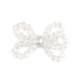 Bow made of glass beads, hand made - Grey (5 Pieces) Bow made of glass beads, hand made - Grey (5 Pieces)