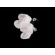 Blume auf draht mit geschliffenen perlen, handgefertigt - Anthrazit (1 Stück) Blume auf draht mit geschliffenen perlen, handgefertigt - Anthrazit (1 Stück)