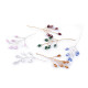 Wire twig with rhinestones, handmade - Crystal (10 Pieces) Wire twig with rhinestones, handmade - Crystal (10 Pieces)