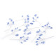 Wire twig with rhinestones, handmade - Crystal (10 Pieces) Wire twig with rhinestones, handmade - Crystal (10 Pieces)