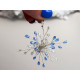 Wire twig with rhinestones, handmade - Crystal (10 Pieces) Wire twig with rhinestones, handmade - Crystal (10 Pieces)
