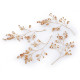 Wire twig with rhinestones, handmade - Gold (4 Pieces) Wire twig with rhinestones, handmade - Gold (4 Pieces)