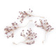 Wire twig with rhinestones, handmade - Gold (4 Pieces) Wire twig with rhinestones, handmade - Gold (4 Pieces)