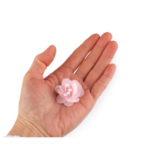 Kwiatek cekinowy z koralikami ø3,8 cm - Transparent (10 Sztuki) Kwiatek cekinowy z koralikami ø3,8 cm - Transparent (10 Sztuki)