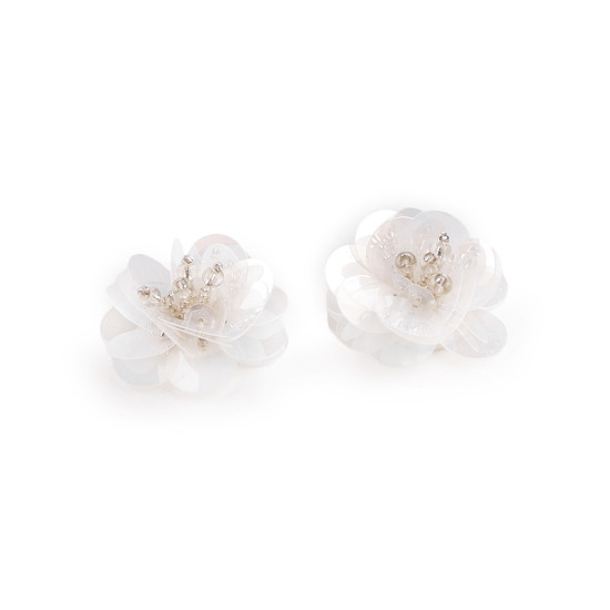 Kwiatek cekinowy z koralikami ø3,8 cm - Transparent (10 Sztuki) Kwiatek cekinowy z koralikami ø3,8 cm - Transparent (10 Sztuki)