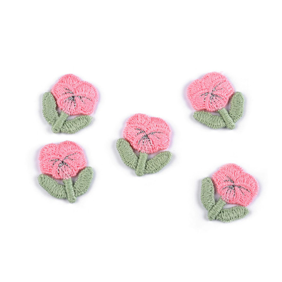Kwiatek haftowany 2,1x2,5 cm - Biało-żółty (100 Sztuki) Kwiatek haftowany 2,1x2,5 cm - Biało-żółty (100 Sztuki)