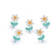 Kwiatek haftowany 2,1x3,5 cm - Pudrowy (100 Sztuki) Kwiatek haftowany 2,1x3,5 cm - Pudrowy (100 Sztuki)