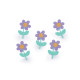 Kwiatek haftowany 2,1x3,5 cm - Pudrowy (100 Sztuki) Kwiatek haftowany 2,1x3,5 cm - Pudrowy (100 Sztuki)