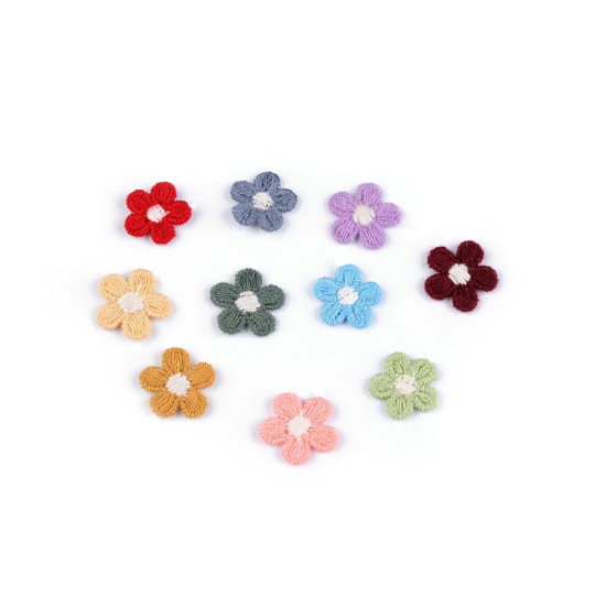 Kwiatek haftowany ø1,5 cm - Mix (100 Sztuki) Kwiatek haftowany ø1,5 cm - Mix (100 Sztuki)