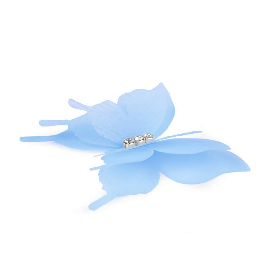 Motyl z szlifowanymi kamyczkami do przyszycia / przyklejenia, trzywarstwowy 3d - Różowy jasny (60 Sztuki) Motyl z szlifowanymi kamyczkami do przyszycia / przyklejenia, trzywarstwowy 3d - Różowy jasny (60 Sztuki)