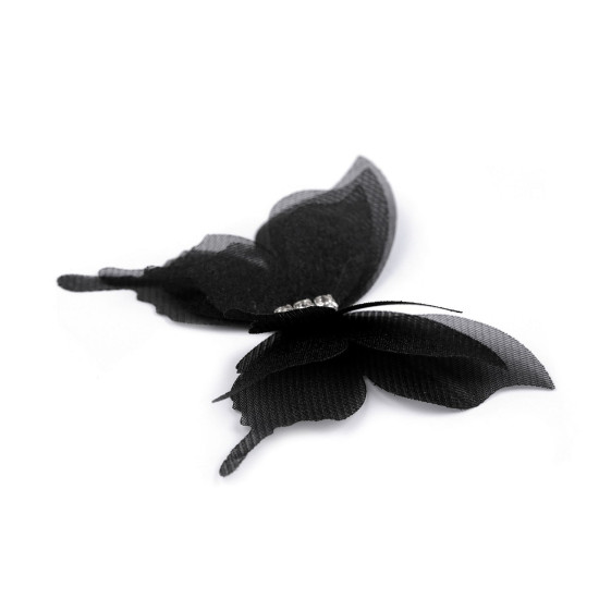 Motyl z szlifowanymi kamyczkami do przyszycia / przyklejenia, trzywarstwowy 3d - Różowy jasny (60 Sztuki) Motyl z szlifowanymi kamyczkami do przyszycia / przyklejenia, trzywarstwowy 3d - Różowy jasny (60 Sztuki)