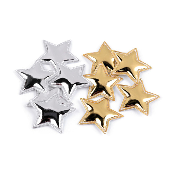 3d-weihnachtsstern, ø 30 mm - Silber (10 Stücke)