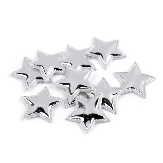 3d-weihnachtsstern, ø 30 mm - Silber (10 Stücke)