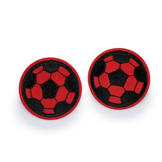 Aufbügler fußball - Rot (10 Stücke) Aufbügler fußball - Rot (10 Stücke)