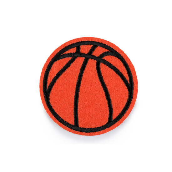 Iron-on transfer, basketball - Orange (10 Pieces) Iron-on transfer, basketball - Orange (10 Pieces)