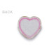 Iron-on patch with sequins, heart - Vintage pink (10 Pieces) Iron-on patch with sequins, heart - Vintage pink (10 Pieces)