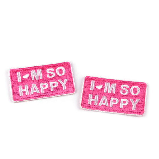 Naprasowanka i´m so happy - Różowy (10 Sztuki) Naprasowanka i´m so happy - Różowy (10 Sztuki)
