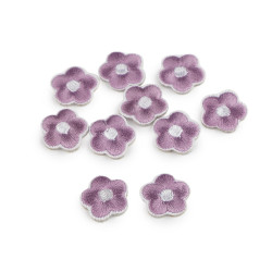 Aufbügler blume - Lila violett (10 Stücke)