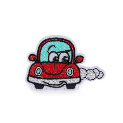 Naprasowanka auto, skuter - Czerwony (10 Sztuki)