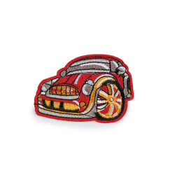 Naprasowanka auto, skuter - Czerwony (10 Sztuki)