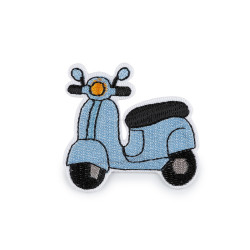Naprasowanka auto, skuter - Jasnyniebieski (10 Sztuki)