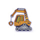 Patch thermocollant, tracteur, grue, voiture, tractopelle, camion de pompiers - Jaune (10 Pièces) Patch thermocollant, tracteur, grue, voiture, tractopelle, camion de pompiers - Jaune (10 Pièces)