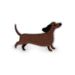 Aufbügler hund - Braun (10 Stücke)