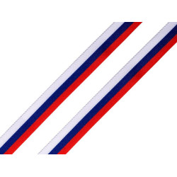 Ruban tricolore, largeur 10 mm - Comme sur la photo (10 Mètres)
