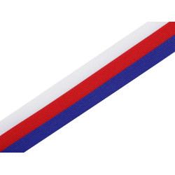 Ribbon tricolour width 20 mm czech, slovak - As pictured (10 Meters)