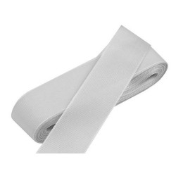 Taffeta ribbon width 25mm - Very light gray (10 Meters)
