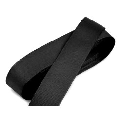 Taffeta ribbon width 25mm - Black (10 Meters)