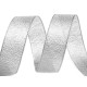 Wstążka brokatowa szerokość 25 mm z lureksem - Srebrny (1 Metr) Wstążka brokatowa szerokość 25 mm z lureksem - Srebrny (1 Metr)