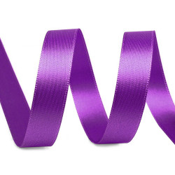 Allasová stuha obojlíca šírka 15 mm - Fialová (100 Metre)