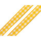 Ruban à carreaux, largeur 6 mm - Jaune d'œuf (20 Mètres) Ruban à carreaux, largeur 6 mm - Jaune d'œuf (20 Mètres)