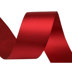 Atlasová stuha obojlíca šírka 40 mm - Granátová (100 Metre)