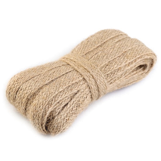 Cinta de yute, ancho 11 mm - Crema (100 Metros) Cinta de yute, ancho 11 mm - Crema (100 Metros)