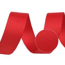 Ruban gros-grain, largeur 15 mm - Rouge (20 Mètres)