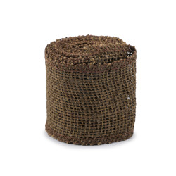 Wstążka jutowa naturalna szerokość 60 mm - Ciemnybrązowy (1 Sztuka)