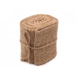 Wstążka jutowa naturalna szerokość 60 mm - Płowy naturalny (1 Sztuka)