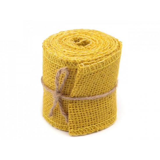 Wstążka jutowa naturalna szerokość 60 mm - Ciemnybrązowy (4 Sztuki) Wstążka jutowa naturalna szerokość 60 mm - Ciemnybrązowy (4 Sztuki)