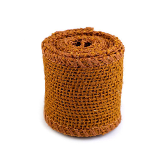 Wstążka jutowa naturalna szerokość 60 mm - Ciemnybrązowy (4 Sztuki) Wstążka jutowa naturalna szerokość 60 mm - Ciemnybrązowy (4 Sztuki)