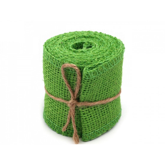 Wstążka jutowa naturalna szerokość 60 mm - Ciemnybrązowy (4 Sztuki) Wstążka jutowa naturalna szerokość 60 mm - Ciemnybrązowy (4 Sztuki)