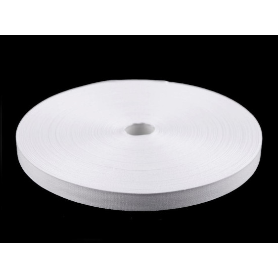 Cotton canvas ribbon width 15 mm - White (100 Meters) Cotton canvas ribbon width 15 mm - White (100 Meters)