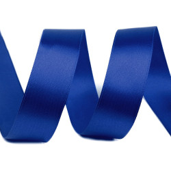 Satin ribbon width 20 mm - Blue sapphire (1 Meter)