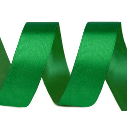 Satin ribbon width 20 mm - Irish green (1 Meter)
